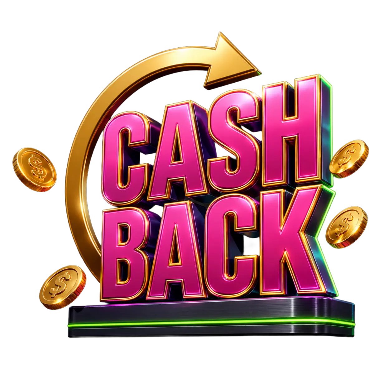 Wöchentliches Cashback: 5 % bis 25 % bis zu 5.000 €